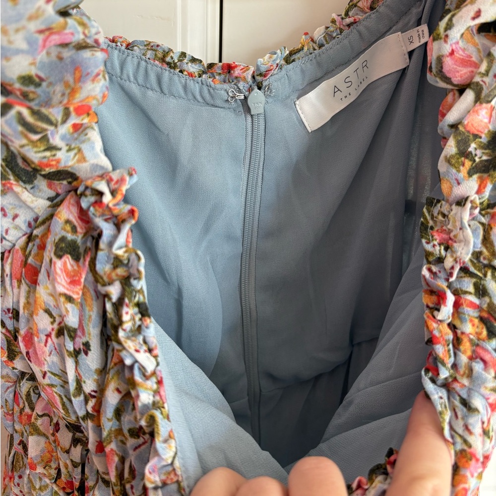 Astr Floral Ruffle Maxi Dress - Picture 3 of 5